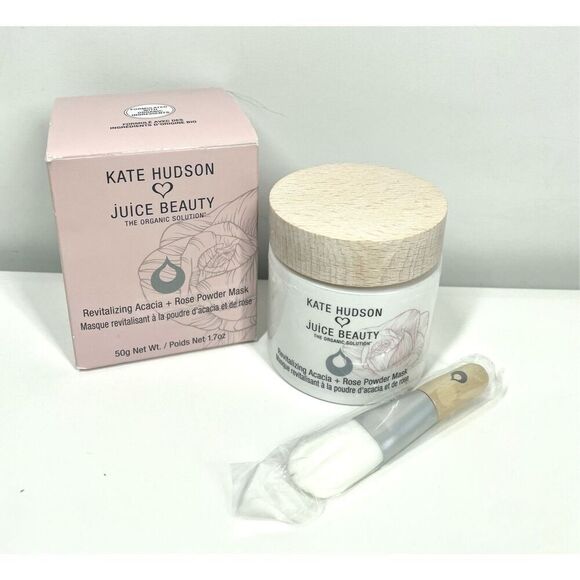 Juice Beauty X Kate Hudson Revitalizing Acacia + Rose Powder Mask 1.7 fl oz NIB - Picture 1 of 2